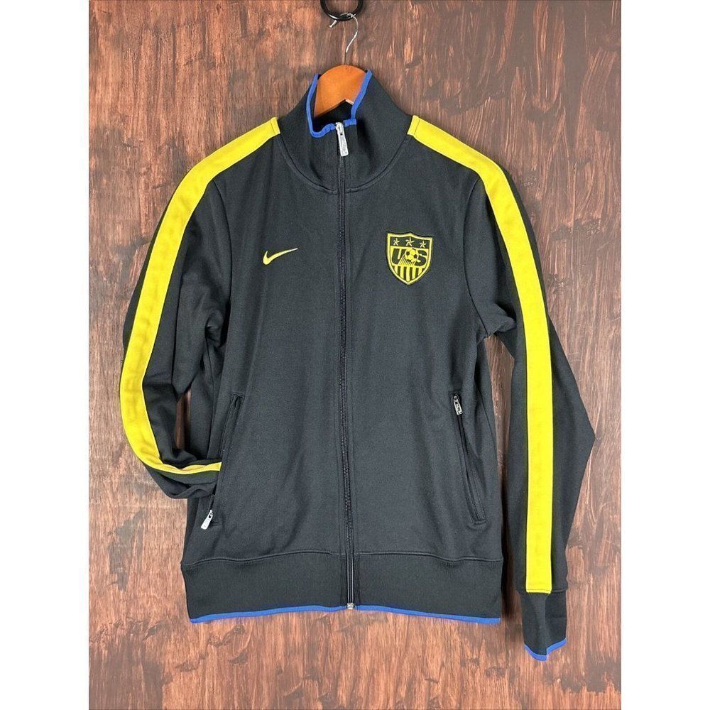 Small Nike United States USNT USA Full Zip Jacket Black‎ Soccer 423893 Men Small